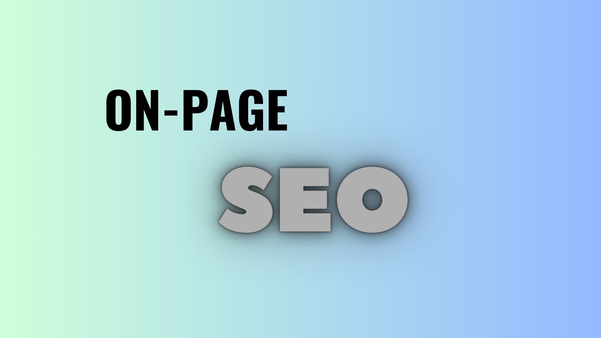 ON-PAGE seo
